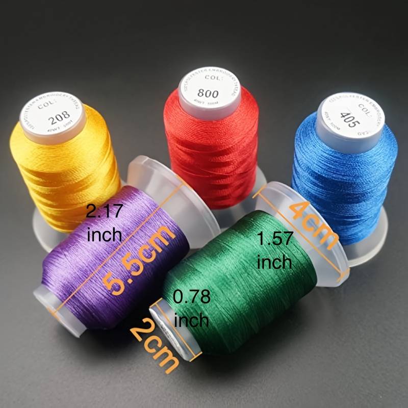 Polyester Embroidery Machine Thread Kit Each Spool For 63 - Temu United  Arab Emirates